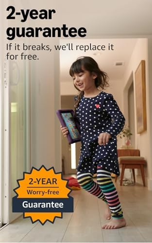 Amazon Fire HD 8 Kids tablet (newest model), ages 3-7. With bright 8" HD screen. Includes ad-free and exclusive content, parental controls and 13-hr battery, 32GB, Blue