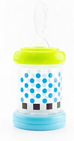 Sassy Baby Food Nurser – 4+ Months Set of 2- 4oz 100% Silicone Nipple and Spoon BPA-Free (30182)