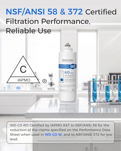Waterdrop G3-N2RO Filter, Replacement for Waterdrop G3-W 400 GPD RO System