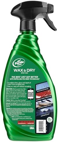 Turtle Wax Wax & Dry Spray Car Wax, 26 oz. 2-Pack with Microfiber Towel