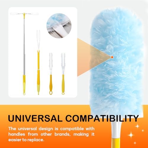 SetSail 25 Count Duster Refills Compatible with Swiffer Dusters, Blue