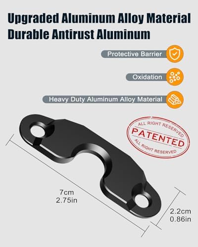 Upgraded Aluminum Alloy Sun Visor Repair Kit for Jeep, Veharvim Heavy Duty Sun Visor Clip Compatible with Jeep Wrangler JK 2018/ JL/Wrangler 2018-2023/ Gladiator 2020-2023