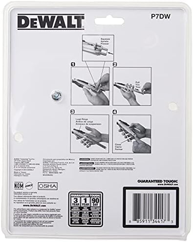 DEWALT Hog Ring Pliers Kit, Includes Pliers and 1000 Ring Pack (P7DW)