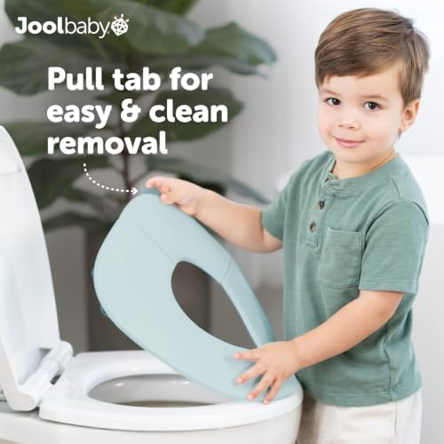 Jool Baby Folding Travel Potty Training Seat – Easy-Remove Pull Tab (Aqua)
