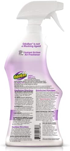 OdoBan Ready-to-Use Disinfectant and Odor Eliminator, 32 Ounce Spray Bottle, Lavender Scent