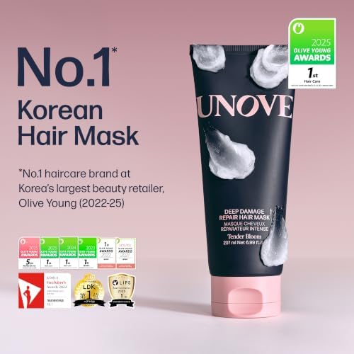 UNOVE Deep Damage Treatment Ex - Protein Hair Treatment & Hair Mask for Damaged Hair | Deep Conditioning & Keratin Hair Mask for Dry, Frizzy Hair | Korean Hair Care