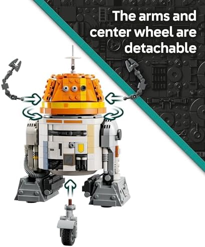 LEGO Star Wars: Ahsoka Chopper (C1-10P) Astromech Droid Set - Building Toy for Kids, Ages 10+ - Makes a Great Gift for Boys and Girls - Model Kit and Room Decor Idea for Sci-Fi Adventure Fans - 75416