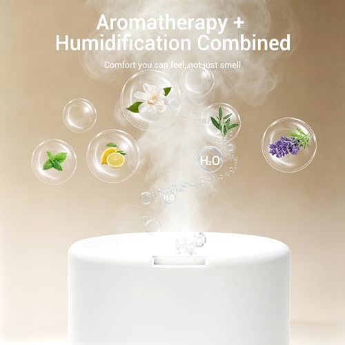 ASAKUKI Essential Oil Diffuser for Home 300 ml Quiet