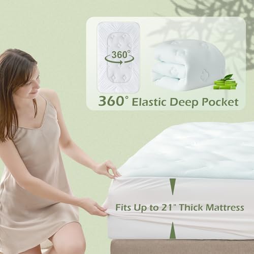 Hansleep Twin XL Mattress Topper College Dorm Memory Foam Soft Mattress Pad