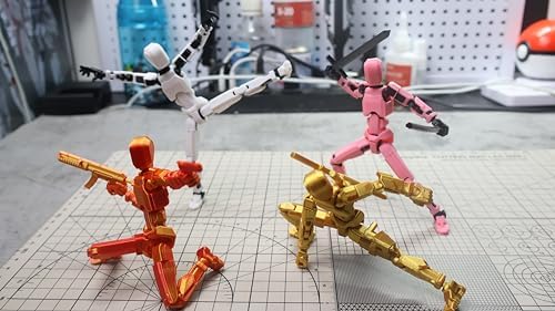 FoxVilla Titan 13 3D Printed Action Figure, Assembled Dummy 13 (Golden)