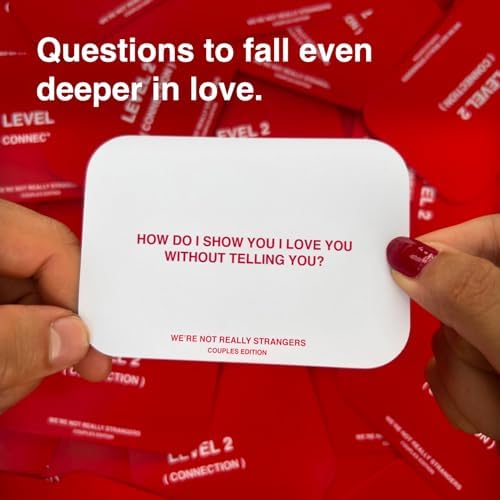 WE'RE NOT REALLY STRANGERS Couples Edition, Conversation Card Game