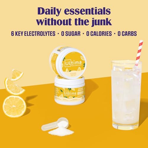 Ultima Replenisher Lemonade Electrolytes Powder, 30-Serving Canister