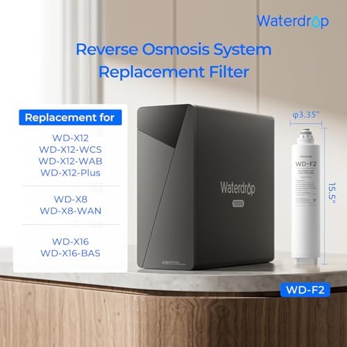 Waterdrop F2 Filter, Replacement for X8/X12/X16 RO System, 6-Month Lifetime