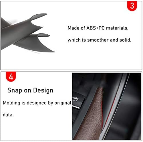 Jaronx 2PCS Door Handle Covers for BMW 3 Series F30/F31 4 Series F32