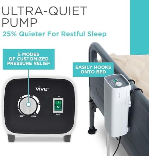 Vive Alternating Air Pressure Mattress Pad - The Original Bed Sore Solution