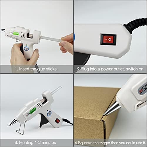 Krightlink Mini Hot Glue Gun Kit with 30 Glue Sticks 20w Fast Preheating