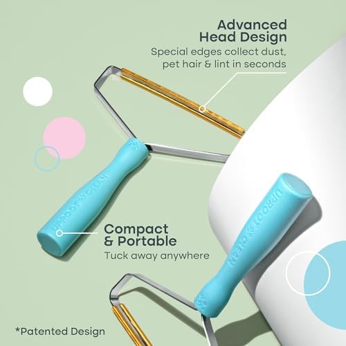 Uproot Clean Pro Pet Hair Removal Tool - Multi-Fabric Edge, Carpet Rake