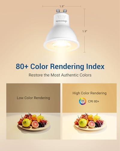 DEWENWILS 10-Pack GU10 LED Bulb Dimmable Replacement for Track Lighting