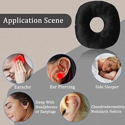 Ear Piercing Pillow for Side Sleepers with Ear Hole