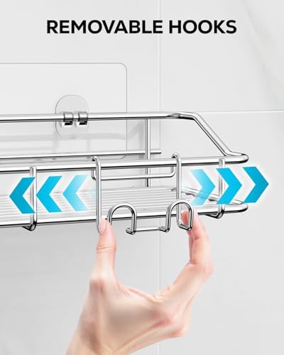 Nieifi Shower Caddy Adhesive, Shower Shelves, Shampoo Holder for Bathroom