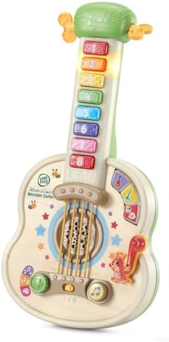 LeapFrog Strum and Count Wooden Guitar, Musical Toddler Toy