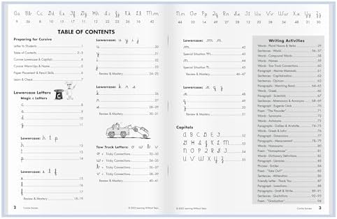 Learning Without Tears Cursive Success Workbook, 4th Grade+, Age 9+