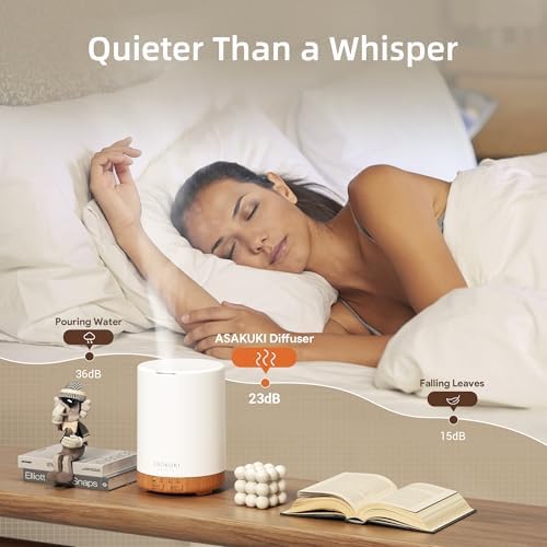 ASAKUKI Essential Oil Diffuser for Home 300 ml Quiet