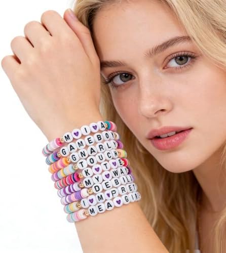 fmsao 10pcs Korea-Pop Bracelets Merch Bracelet Beaded Inspired for Wemon