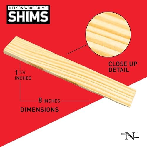 Nelson Wood Shims 8" 24 Pack - Kiln Dried Wood