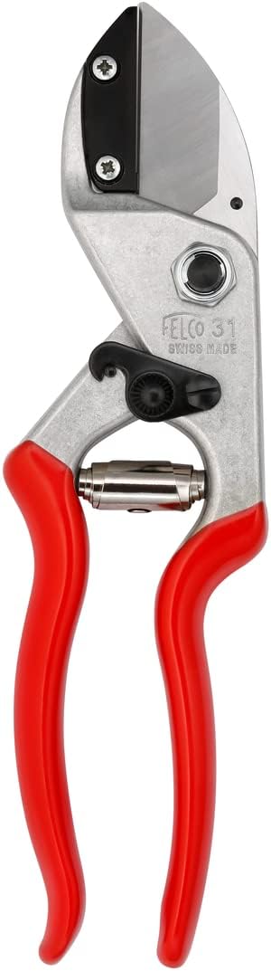 Felco F2 Pruning Shears – 9.25" Swiss-Made Garden Clippers for Professional Pruning | Hand Pruners for Gardening | Garden Tool Cutter with Precision Bypass Blade, Aluminum Body, Replaceable Parts