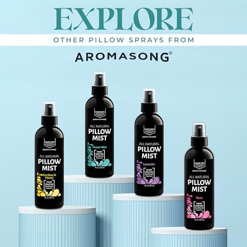 Aromasong Lavender Pillow Spray for Sleeping - All Natural Calming Linen & Bedtime Sleep Mist for Deep Sleep - Pillow Spray Aromatherapy with Botanical Essential Oils for Relaxing Stress