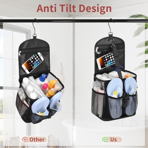 Mesh Shower Caddy Portable Shower Bag for College Dorm Room Essentials