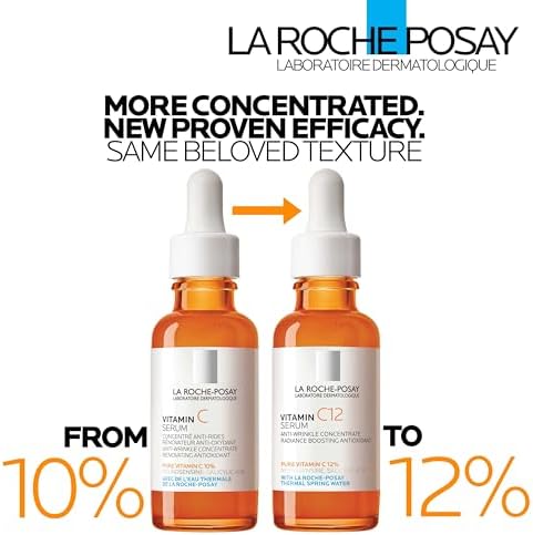 La Roche-Posay 12% Vitamin C Face Serum, 2 formulas with hyaluronic acid