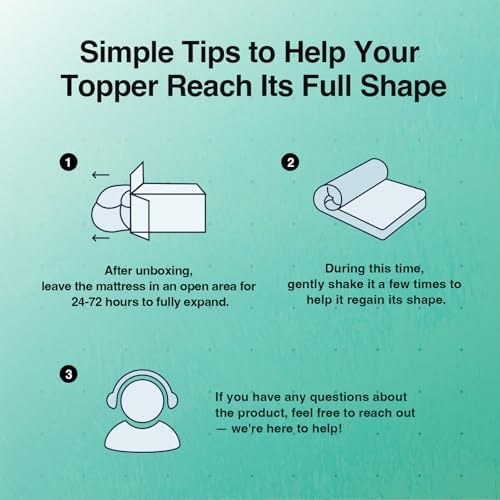 Novilla Twin Memory Foam Mattress Topper 3 Inch, Cooling Gel Infused, Ventilated Pressure Relief Pad, Medium Comfort for Sofa, RV, Camper, Dorm Room
