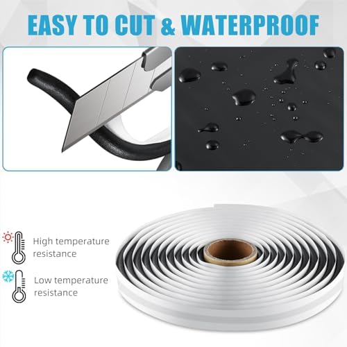 Butyl Sealant Tape, 13Ft Butyl Rubber Sealant Headlight Glue Sealant Rope for Automotive (Car, RV, Marine) for Installing Car Part, Windows, Doors and Windshield etc.