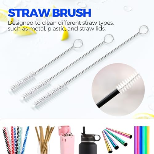 Holikme 6 Pack Dish Brush Set with Bottle Brush, Dish Scrub Brush,Gray