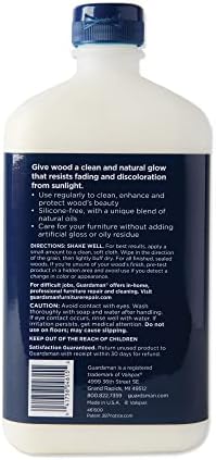 Guardsman Clean & Polish For Wood Furniture - Cream Polish 16.9 oz - Silicone Free, UV Protection - 461500