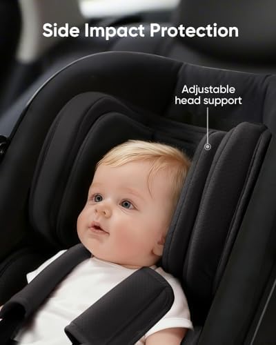 TinlyFinly Infant Car seat Insert, for Preemie Newborn Infant, Black