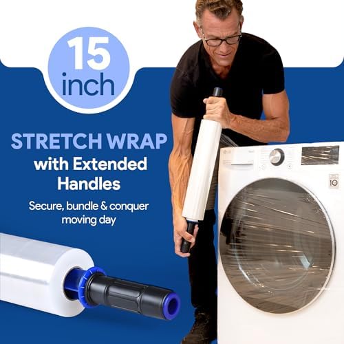 International Plastics Co. 15'' Stretch Wrap with Rotating Handles