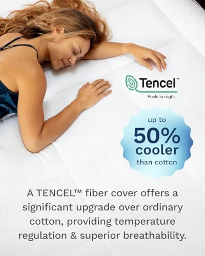 Viscosoft 4 Inch Hybrid Mattress Topper Twin XL - Memory Foam & Pillow Top