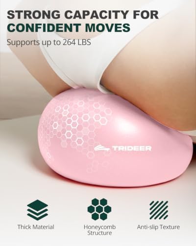 Trideer Yoga Ball for Exercise, Pregnancy, Physical Therapy, Pump Included
