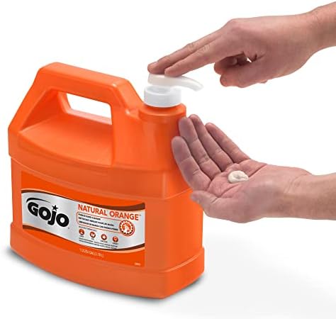 GOJO Natural Orange Pumice Hand Cleaner, Pump Bottle, 1ct x 1 Gal - 0955-02