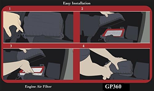 EPAuto GP360 (CA9360) Engine Air Filter Replacement for Toyota and Lexus