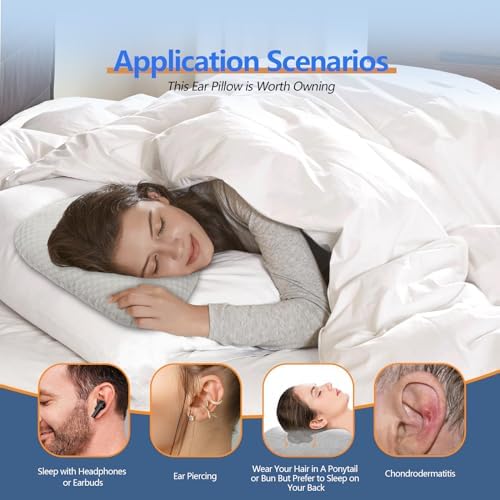 Ear Piercing Pillow with Hole for CNH & Ear Pain Side Sleepers