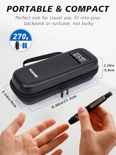 YOUSHARES Insulin Cooler Travel Case, Peptide Travel Case with Temp Display