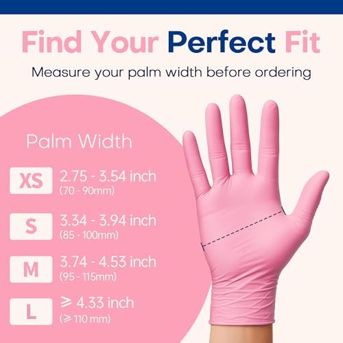Supmedic Medical Nitrile Exam Gloves, Latex & Powder-Free Disposable 100 Ct