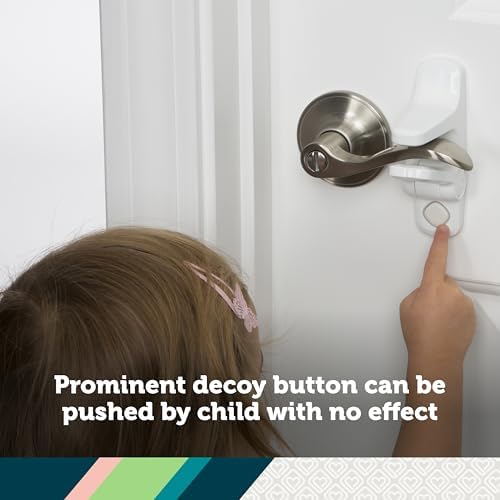 Safety 1st OutSmart Child Proof Door Lever Lock, White, 1 Count