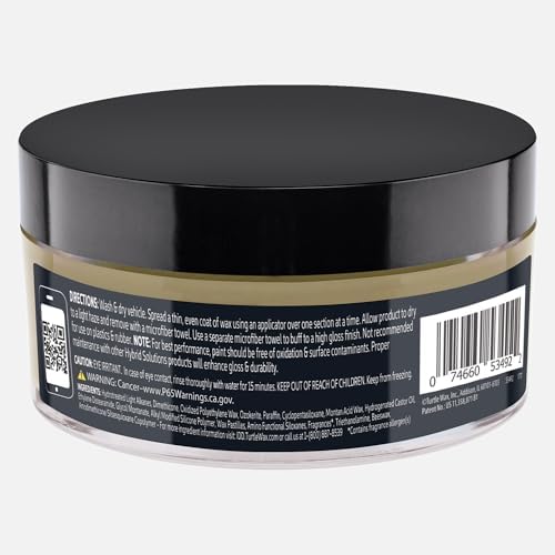 Turtle Wax Hybrid Solutions Ceramic Graphene Paste Wax, 5.5 oz. (Pack of 1)