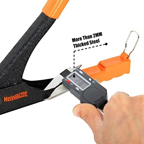 Rivet gun,Professional Pop Rivet Gun Kit with 200Pcs Rivets, 3/32"-1/8"-5/32"-3/16", Heavy Hand Riveter kit Suitable for Metal work, Gutter, Automotive and other common DIY projects