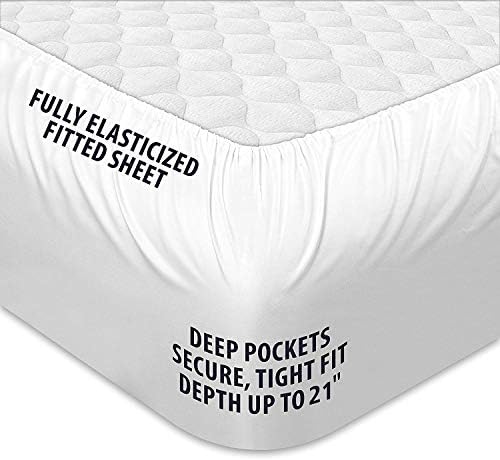 COONP Queen Mattress Topper, Cotton Extra Thick Pillow Top Mattress Pad